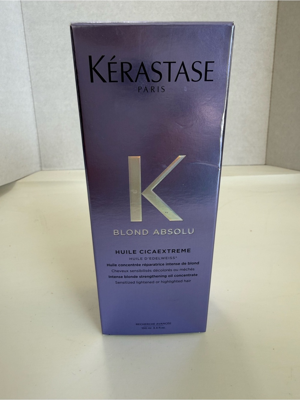 Kerastase Blond Absolu Hair Oil - 3.4 oz UNOPENED Purple Packaging